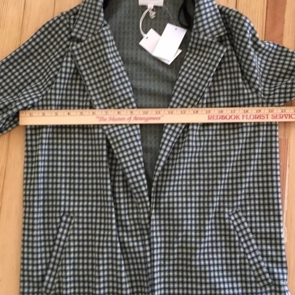 NWOT MELLODAY  yellow,black and grey trench coat - Picture 7 of 8